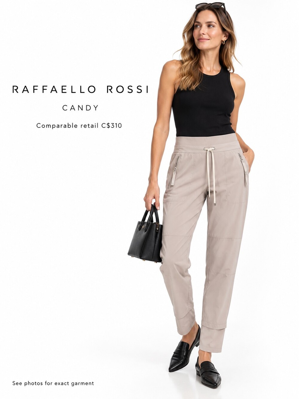 Raffaello Rossi Candy Jogger Pant Gray Small Quiet Luxury Minimalist Capsule